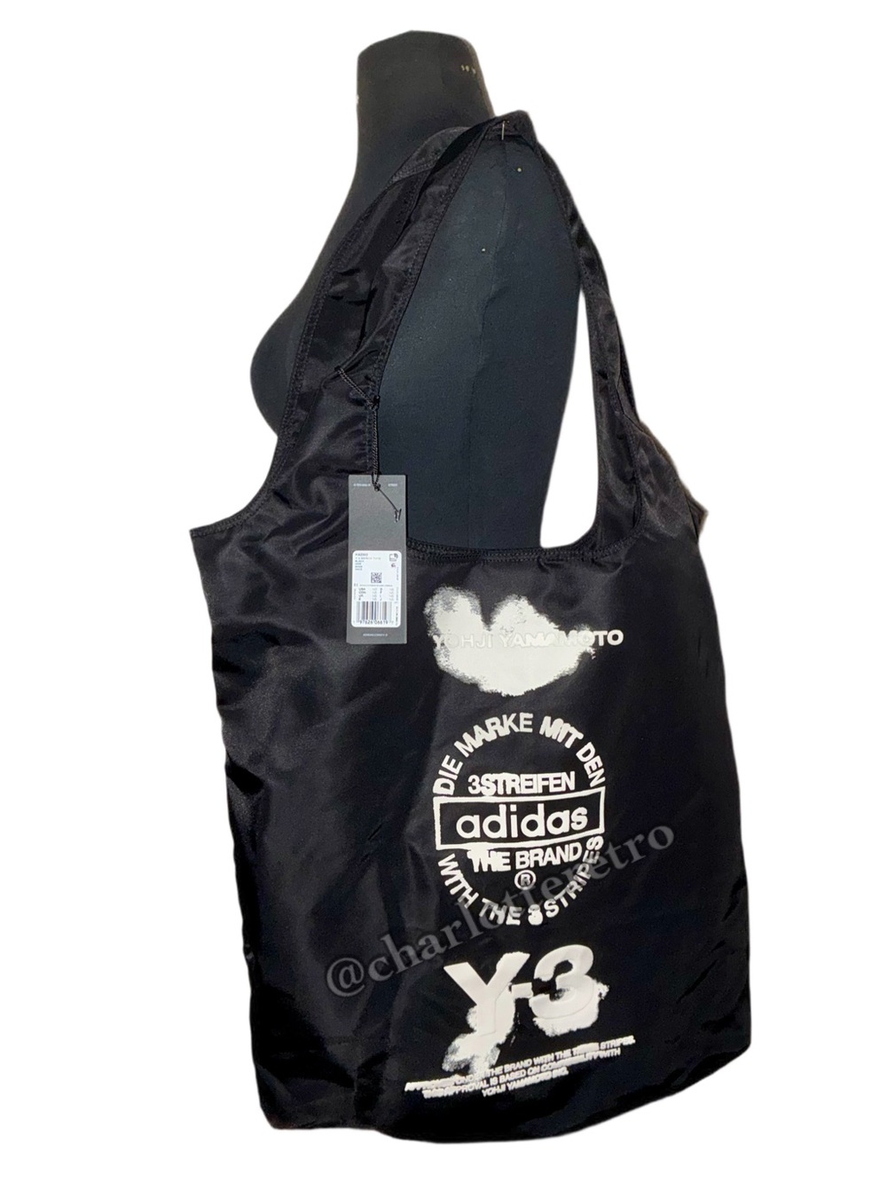Adidas Y-3 Logo Merch Tote w Dust Bag • Yohji Yamamoto